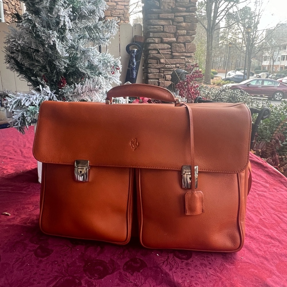 FERRARI Limited Edition Schedoni Leather Briefcase